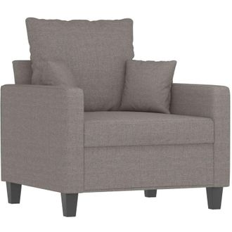 vidaXL Sill&oacute;n De Tela Gris Taup&eacute; 60 Cm Vidaxl