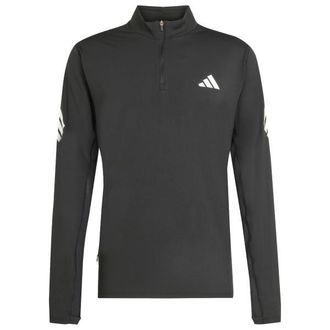 adidas AD365 Running Iconic Half Zip Laufshirt f&uuml;r Herren | grau