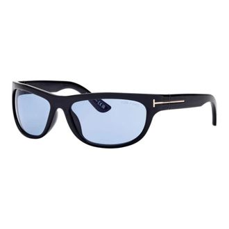 Tom Ford Anders-02 Blue Wrap Mens Sunglasses FT1363 01V 62