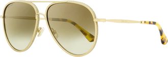 Jimmy Choo London Womens Aviator Sunglasses Triny/S J5GJL Gold/Honey Havana 59mm