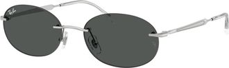 Ray-Ban Stijlvolle zonnebril Rb 3767 in zwart - unisex - Zonnebrillen - Grijs - 54 MM - Accessoires