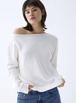 Twik Womens Ultra-soft boat-collar sweater