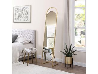 Vente-Unique Specchio psiche H. 171 cm in Metallo Dorato - ZINEB