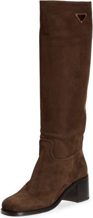 Prada Suede Knee High Boot in Moro at Nordstrom, Size 6.5Us