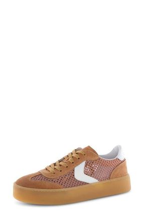 Voile Blanche Mind Perforated Mesh Platform Sneaker in Sienna Rose at Nordstrom, Size 11Us