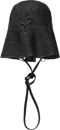 Ruslan Baginskiy Reversible Raffia Hatbag Shoulder Bag