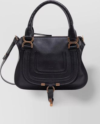 Chlo&eacute; small leather handbag with removable shoulder strap