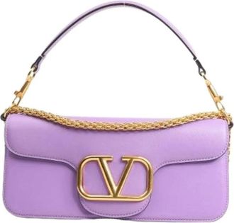 Valentino Pre-owned VLogo Loco 2Way Handbag - - Pre-owned - Donna - Viola - ONE SIZE