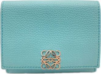 Loewe Blue Leather Wallet (Tri-Fold) (Pre-Owned)