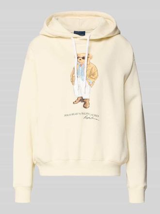 Polo Ralph Lauren Oversized Hoodie mit Polo-B&auml;r in Ecru, Gr&ouml;&szlig;e XXL