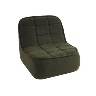 Sweeek Sill&oacute;n envasado al vac&iacute;o de borreguito, verde kaki