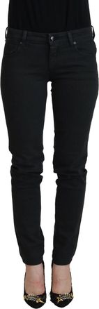Ermanno Scervino Womens Skinny Jeans Classic 5pocket Design - Black Cotton - Size 26 (Waist)
