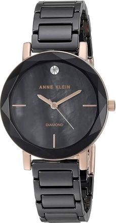Anne Klein Quartz Black Dial Ladies Watch AK/3364BKRG