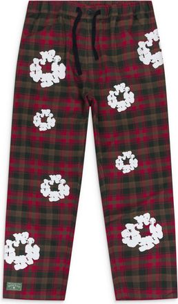 Denim Tears Red Cotton Wreath Pajama Pants