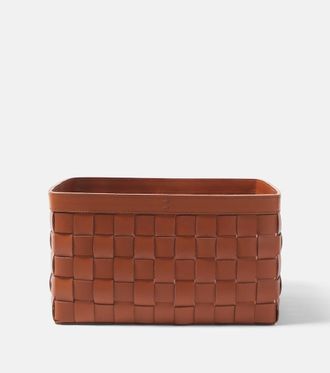 Giobagnara Mondina Large woven leather basket