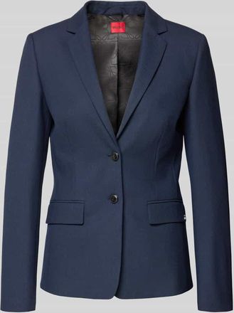 HUGO BOSS Slim Fit Longblazer mit Viskose-Anteil Modell ADALAS in Marine, Gr&ouml;&szlig;e 32