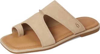 UGG Womens Matira Flat Sandal, Mustard Seed Suede, 6.5 UK