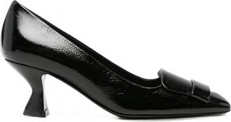 Sergio Rossi Black Buckle-detail Pumps