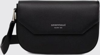 Emporio Armani Mini Crossbody Bag in Grained Leather with Magnetic Flap