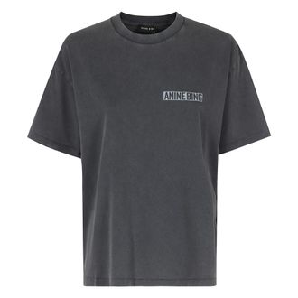 Anine Bing Cade Tee Palm - - Tops - Donna - Nero - XS