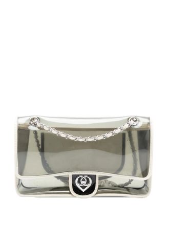 Chanel 2008-2009 Large PVC and Lambskin Naked Flap shoulder bag - Bianco