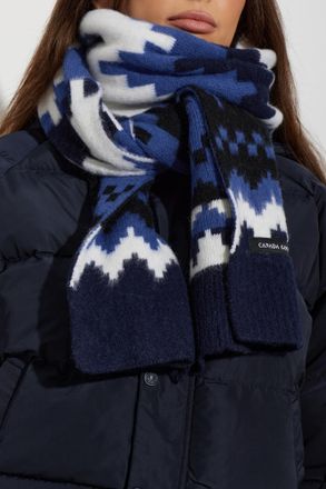 Canada Goose Wool Scarf, Unisex, Blue