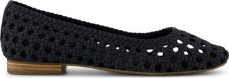 Toms Briella Flat Black Woven Basket