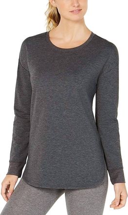 32 Degrees Activewear Fleece Athleisure T-Shirt In Charcoal Heather