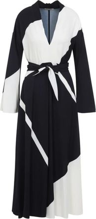 Alberta Ferretti Twill Jurk met Print - Dames - Jas met riem - Veelkleurig - XS - Jassen