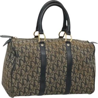 Dior Pre-owned Handbags, female, Blue, Size: ONE SIZE Pre-owned Vintage Boston Bag