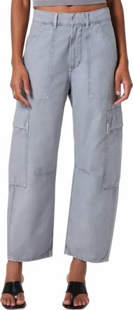 Citizens Of Humanity Marcelle Low Slung Easy Leg Cargo Pants In Grey