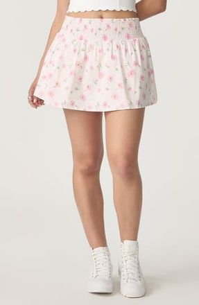 Florence By Mills Smocked Mini Skort in Peony Floral Bouquet at Nordstrom Rack, Size X-Small