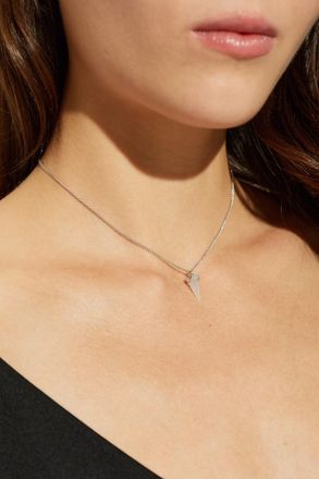 AllSaints Necklace With A Pendant, Womens, Silver