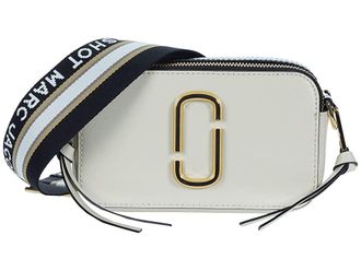 Marc Jacobs The Color-Block Snapshot Womens Handbags New Cloud White, Leather/Synthetic