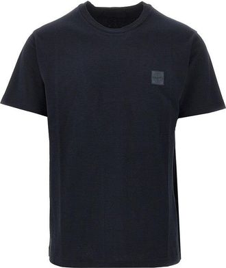Stone Island Logo patch organic cotton T-shirt Man XL