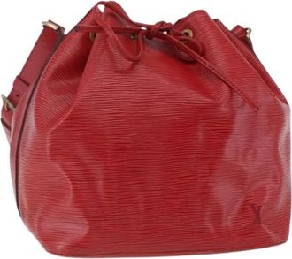 Louis Vuitton Pre-owned Vintage Bucket Bag - Dames - Vintage Tas - Rood - ONE Size - Leer - Vintage