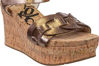 OTBT Womens Charleston Wedge Sandals In Gold