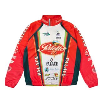 Palace Palello Cycling Zip Jacket Red P30ES238