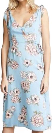 Minkpink Elysium Midi Dress In Multi Wrap Blue