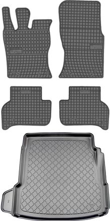 OEM Jaguar Xe Sed&aacute;n De 2019 (juego) - Alfombrillas De Goma Para Coche + Alfombrilla Para Maletero