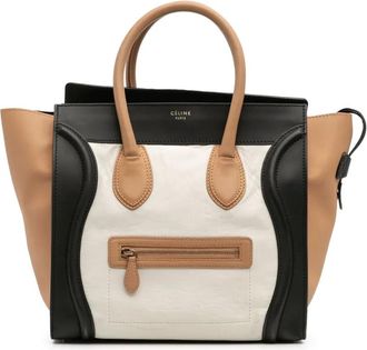 Celine 2011 kleine Tricolor kalfsleren Luggage Tote handtas - Veelkleurig