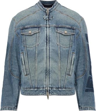 Balenciaga Heren, Jassen, Blauw, Maat: L Denim