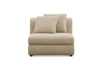 Castlery Fable Armless Sofa Customized, (Washed Chenille) Sand, Machine Washable, Ultra Deep Seats for Sofas, Castlery