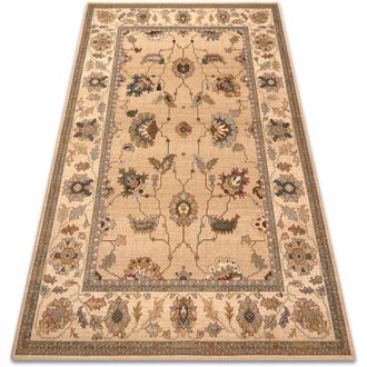 RugsX Rugsx - Alfombra De Lana Polonia Loare Marco Crema Beige 135x200 Cm