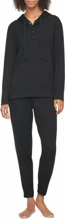 Calvin Klein Rib Knit Joggers In Black