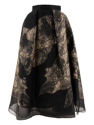 Elie Saab pleated skirt - Black