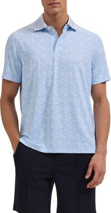 Bugatchi Three-Button Performance Polo in Lavender at Nordstrom, Size Xx-Large