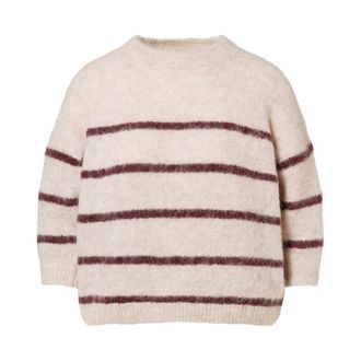 Beaumont Amsterdam Pullover Pennelope Stijl - Dames - Ronde hals truien - Beige - L - Truien & Vesten