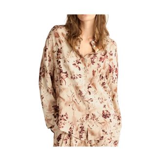 Momoni Overhemden, Dames, Beige, S, Orchid Shirt