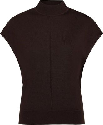 TWP Top Wren a collo alto - Marrone